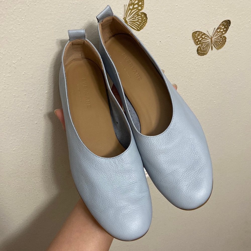 Everlane The Italian Leather Day Glove Flats